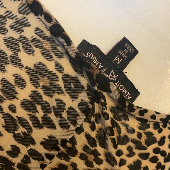 Almost Famous Animal Print/Lace Top - Picture 5 of 5